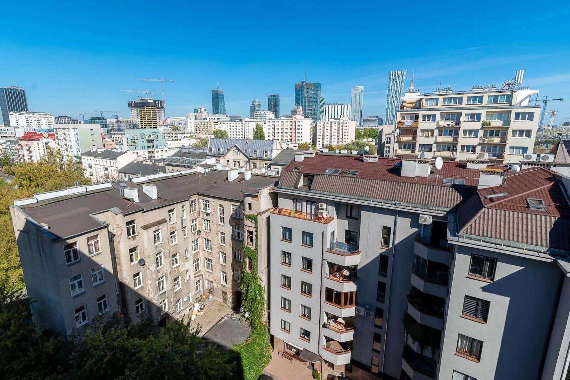 Navy Aesthetic Apartment With Balcony By Noclegi Renters Warszawa Eksteriør bilde